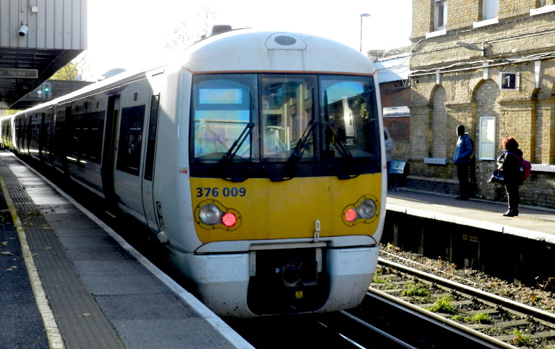 class 376
                                    train towards Hayes (Kent)