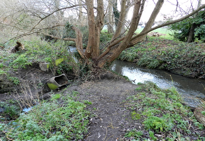 stream joins
                                  the River Pool