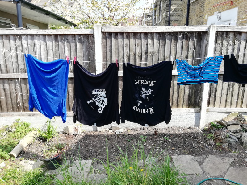 washing
                                      on the newly erected washing line