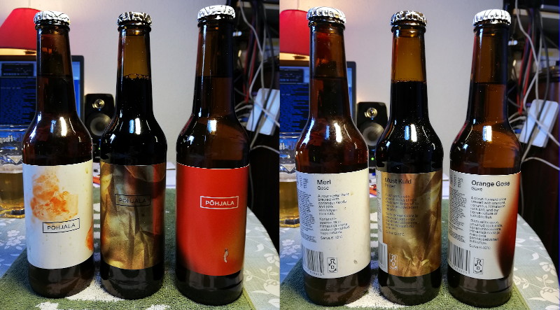 Front
                                      and back of beers