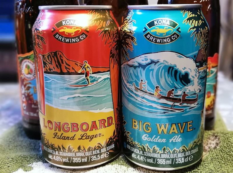 Hawaiian
                                      beers in cans