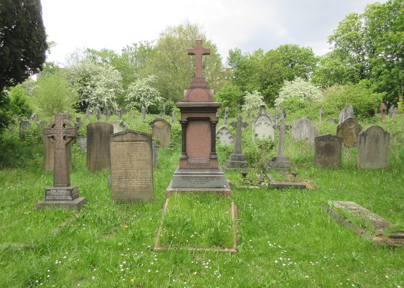 greenery
                                      and gravestones