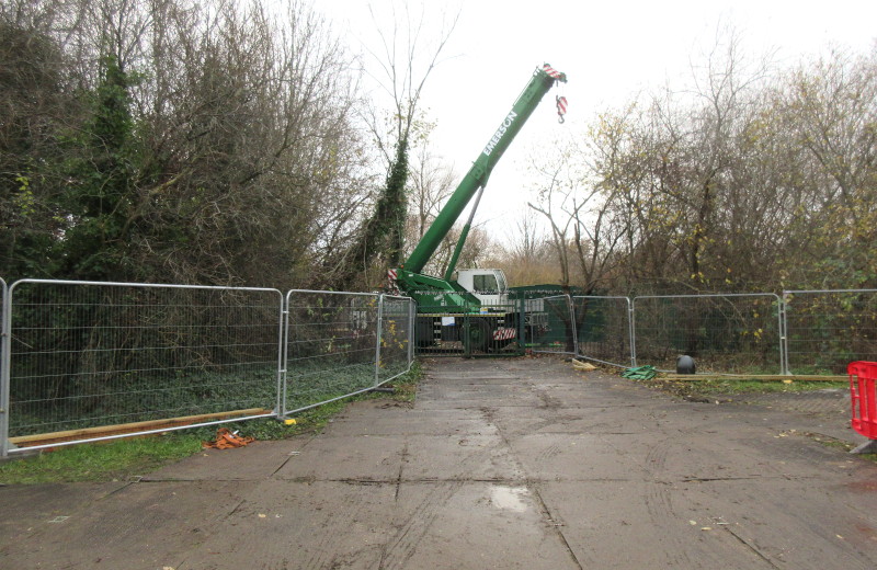 building
                                    work in the pump enclosure