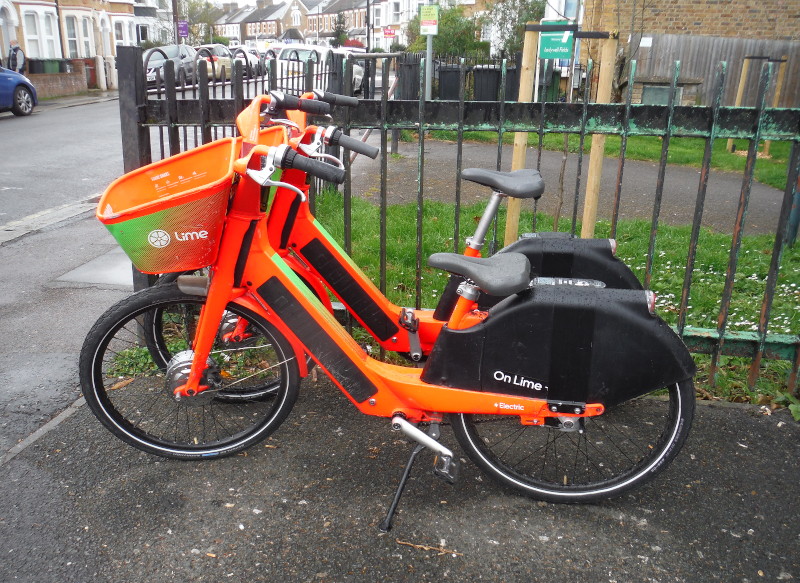 two hire bikes
                              parked outside the hospital