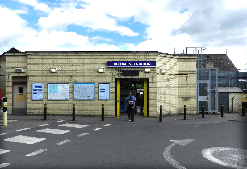 entrance from
                              car park