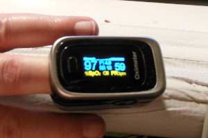 good pulse oximeter reading, but
                            lousy camerwork