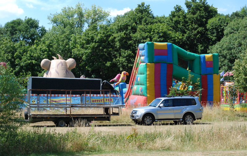 rear of
                              fun fair