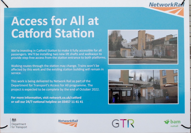 Building
                                    work at Catford station