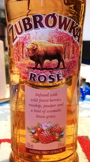 fruit flavoured bison grass vodka