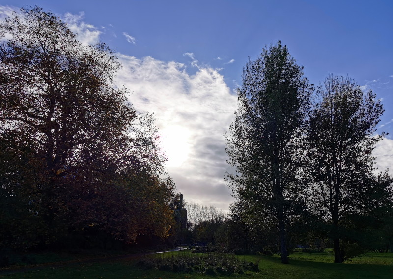 cloud in front
                              of the sun