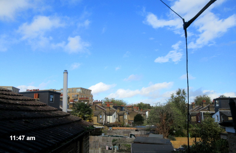 blue sky when it
                              was supposed to be raining