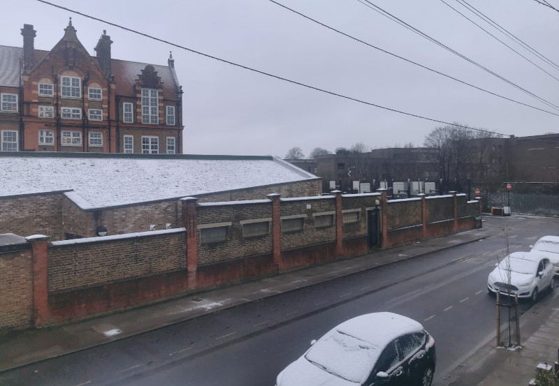 view of the road
                              out the front