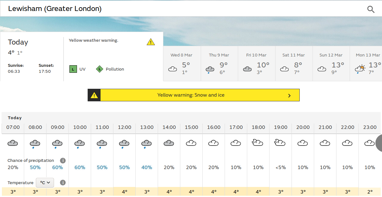 more wet
                                  weather with the possibility of snow
                                  tonight