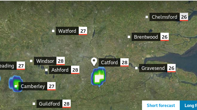 possibly heavy rain at
                        3pm