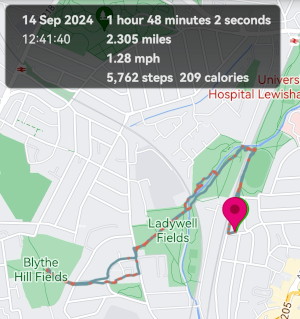 a 2.3 mile walk a 2.3 mile walk