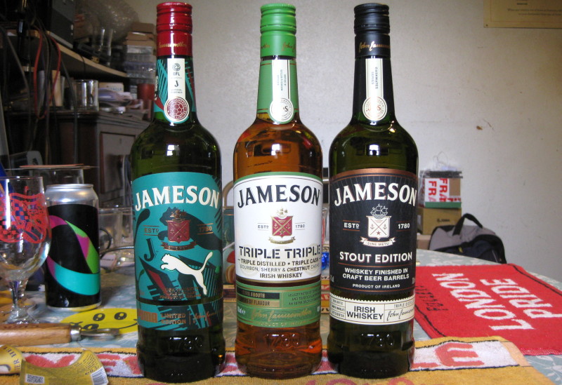 three
                                      Jameson whiskies