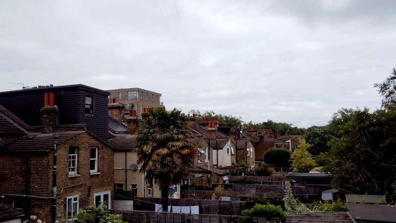 miserable grey
                            skies