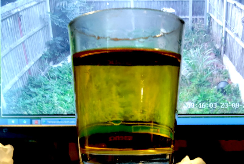 three
                                      fingers of whiskey