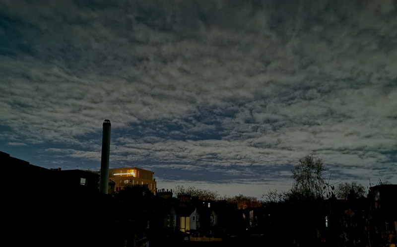 clouds
                                      at night