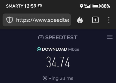 strong 5G signal, and
                                        fast download speed