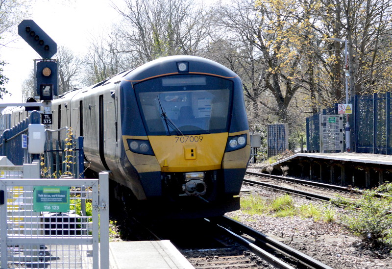 Rear of
                                      my train at New Beckenham