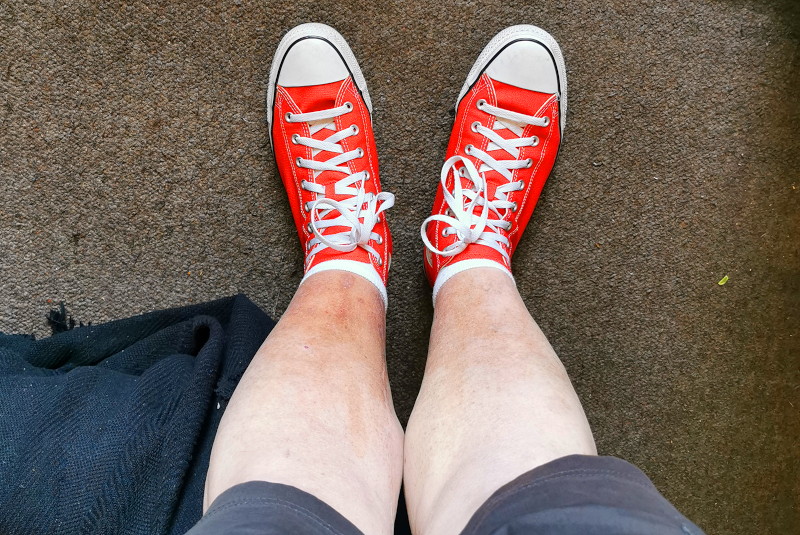 red
                                          Converse trainers