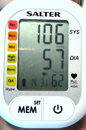 OK blood pressure and
                                        pulse rate